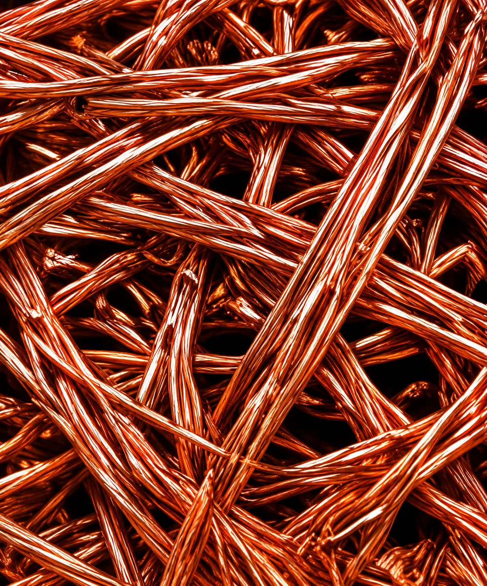 Copper recycling material